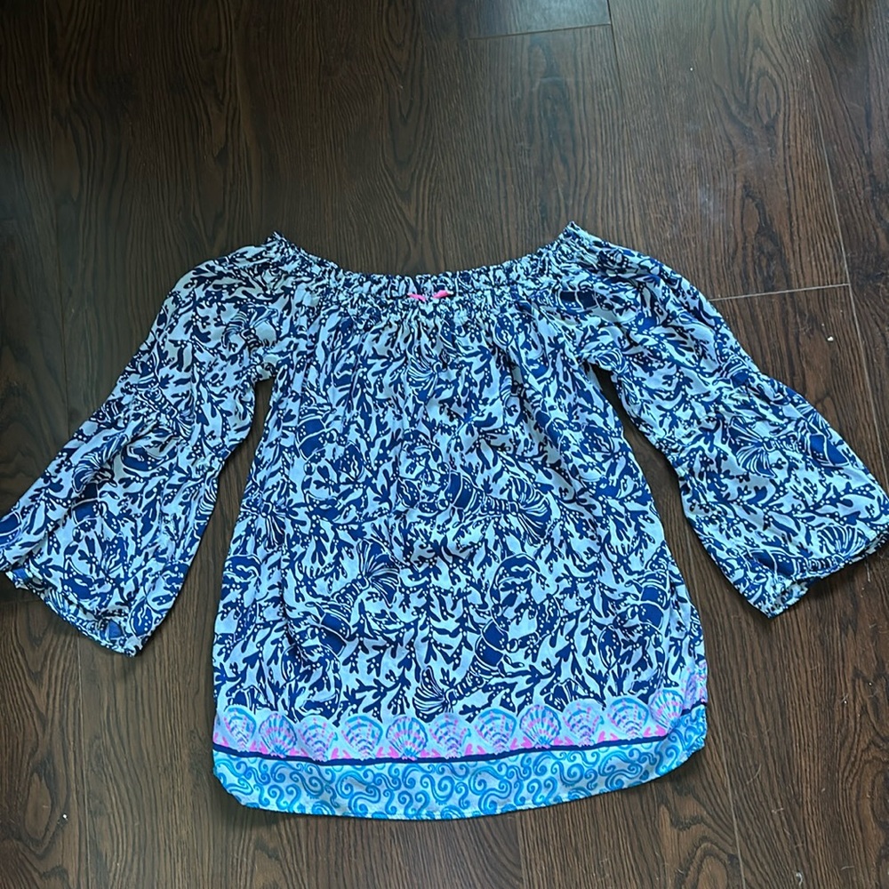 Lily Pulitzer Off the shoulder top , XXS